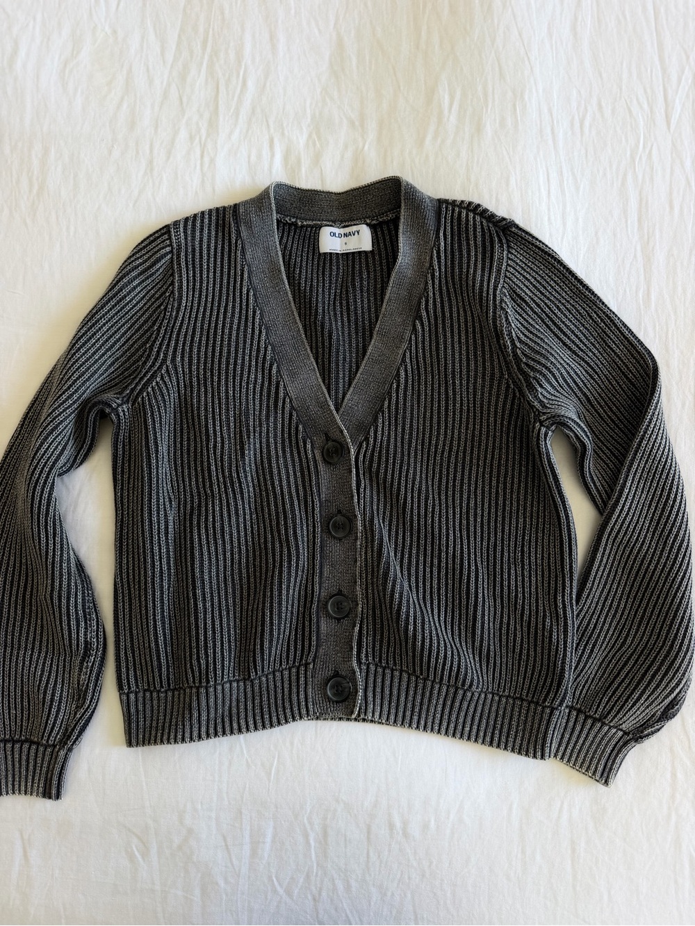 Old Navy Ribbed Button-Front Cardigan